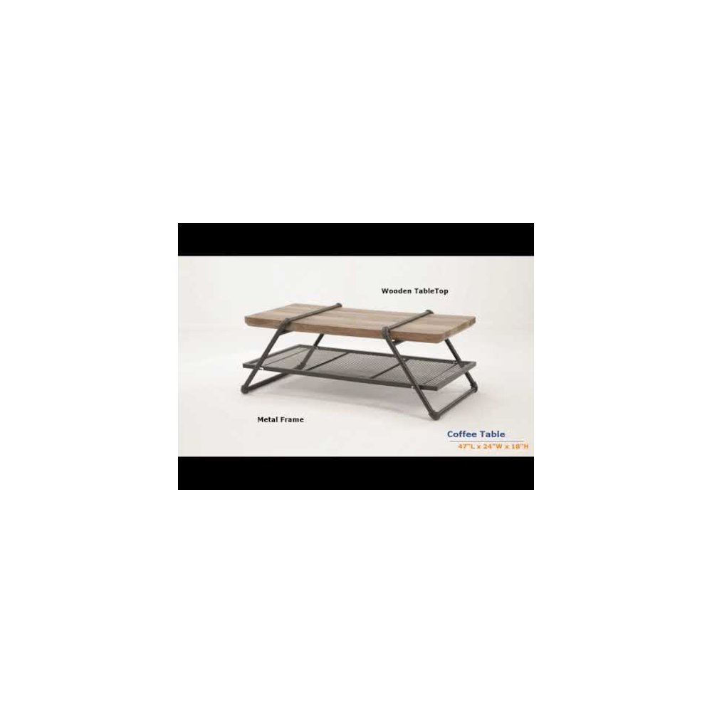 Brantley Coffee Table, Oak & Sandy Gray