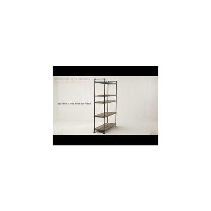 Brantley BookShelf, Oak & Sandy Black