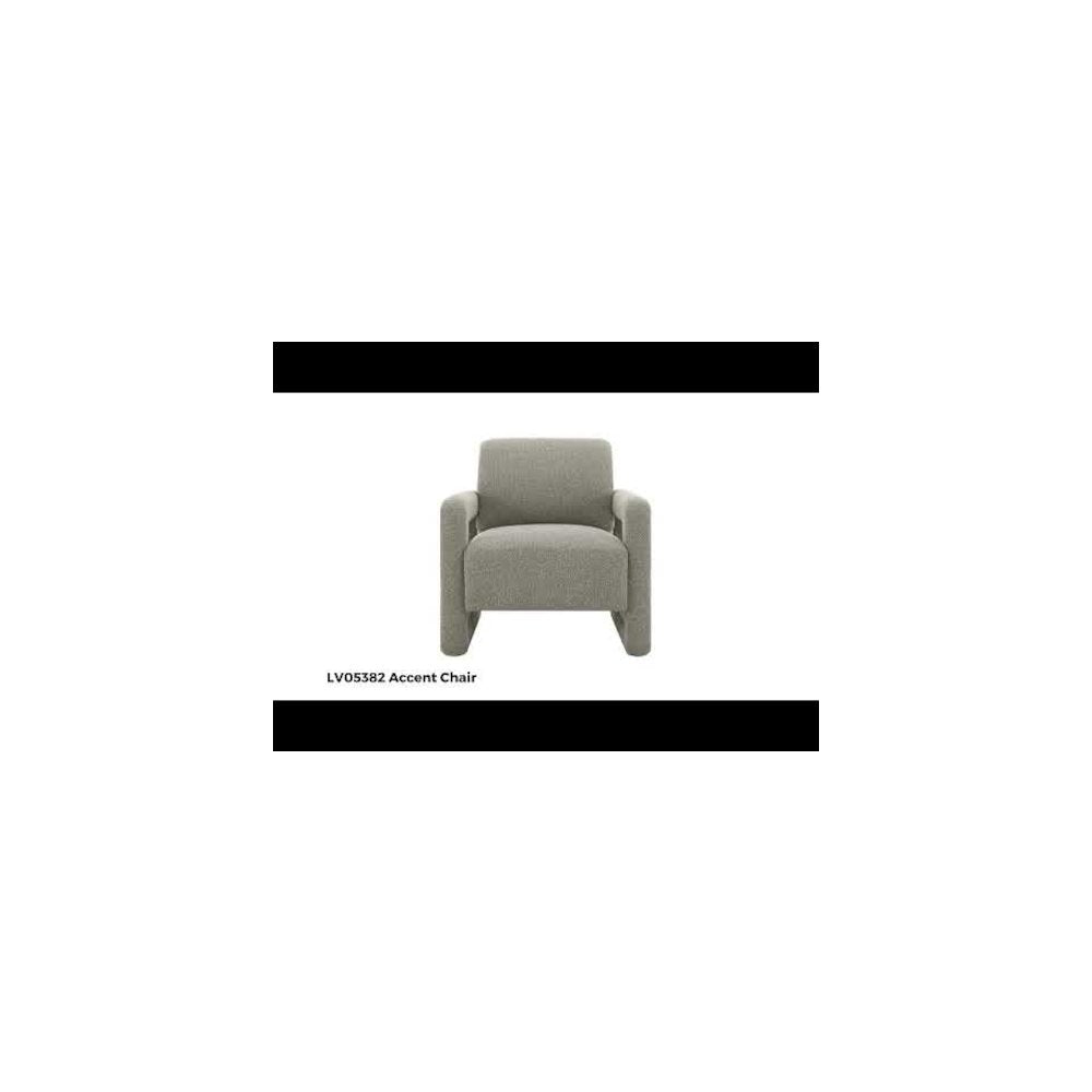 Glenda Sofa w/3 Pillows, Gray Boucle