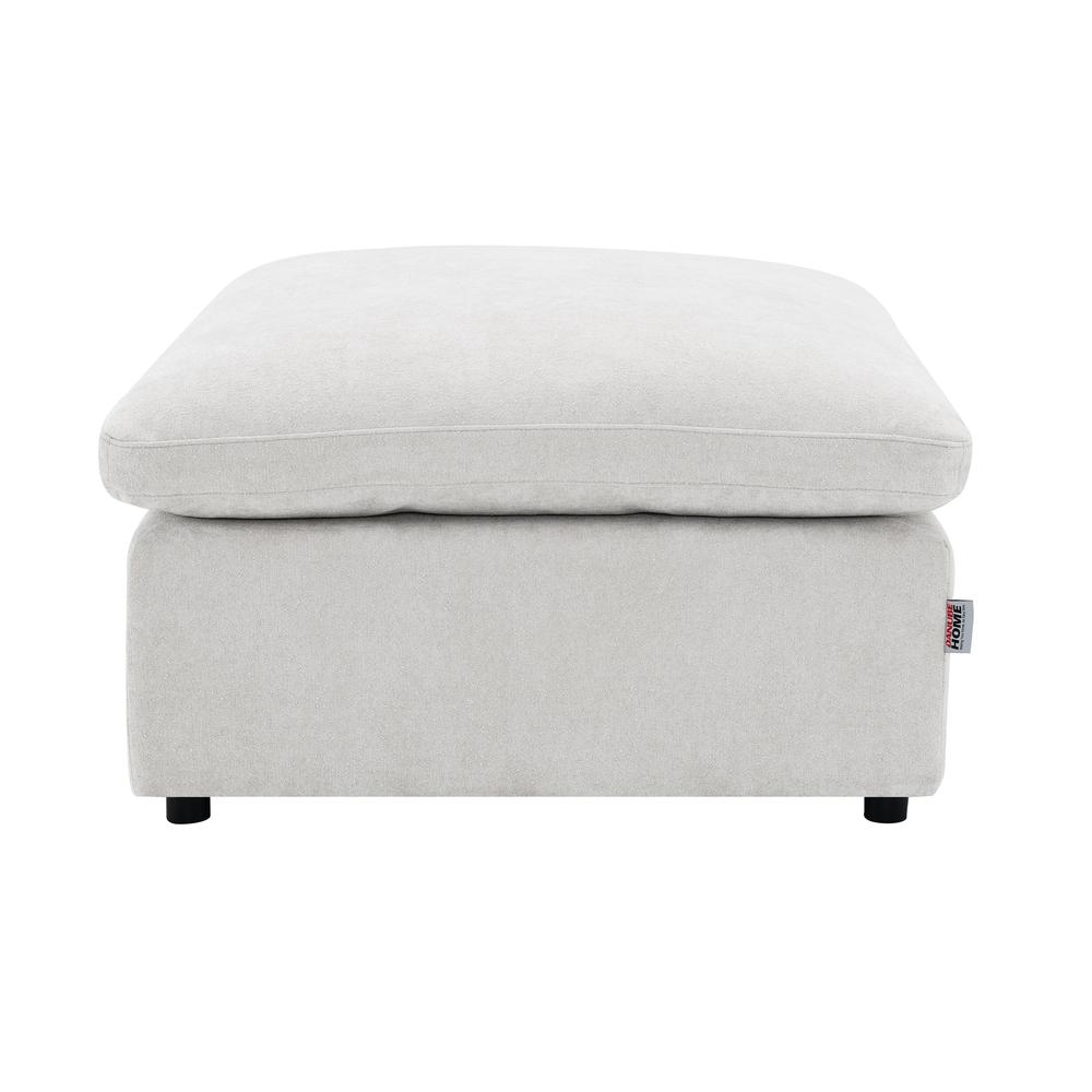 Naveen Modular - Ottoman, Ivory Linen