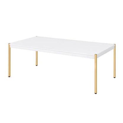 Otrac Coffee Table, White & Gold