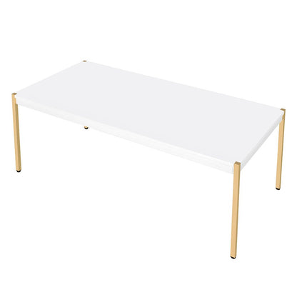 Otrac Coffee Table, White & Gold