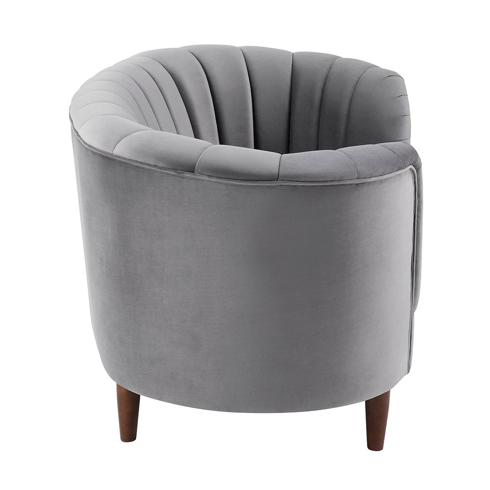 Millephri Chair, Gray Velvet