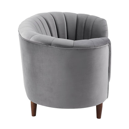 Millephri Chair, Gray Velvet