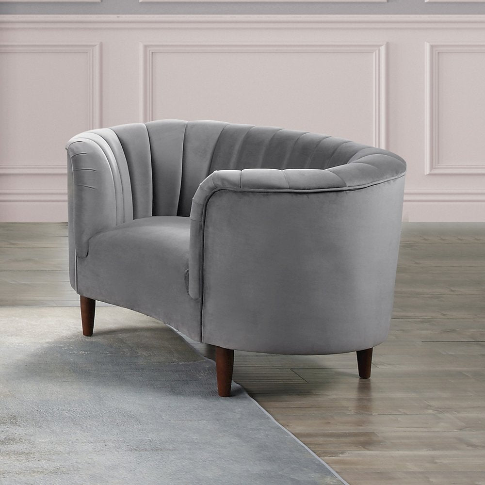 Millephri Chair, Gray Velvet