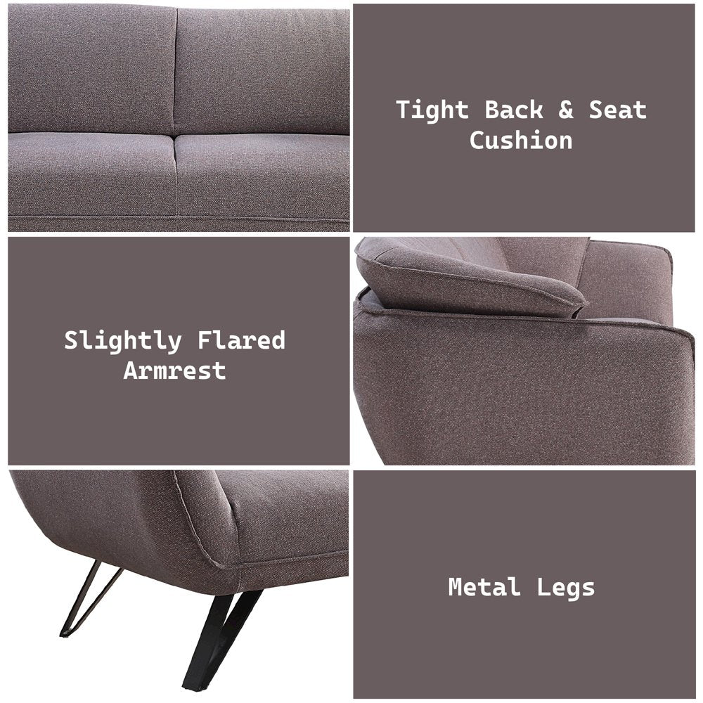 Dalya Sofa, Gray Linen