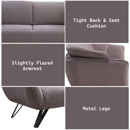 Dalya Sofa, Gray Linen