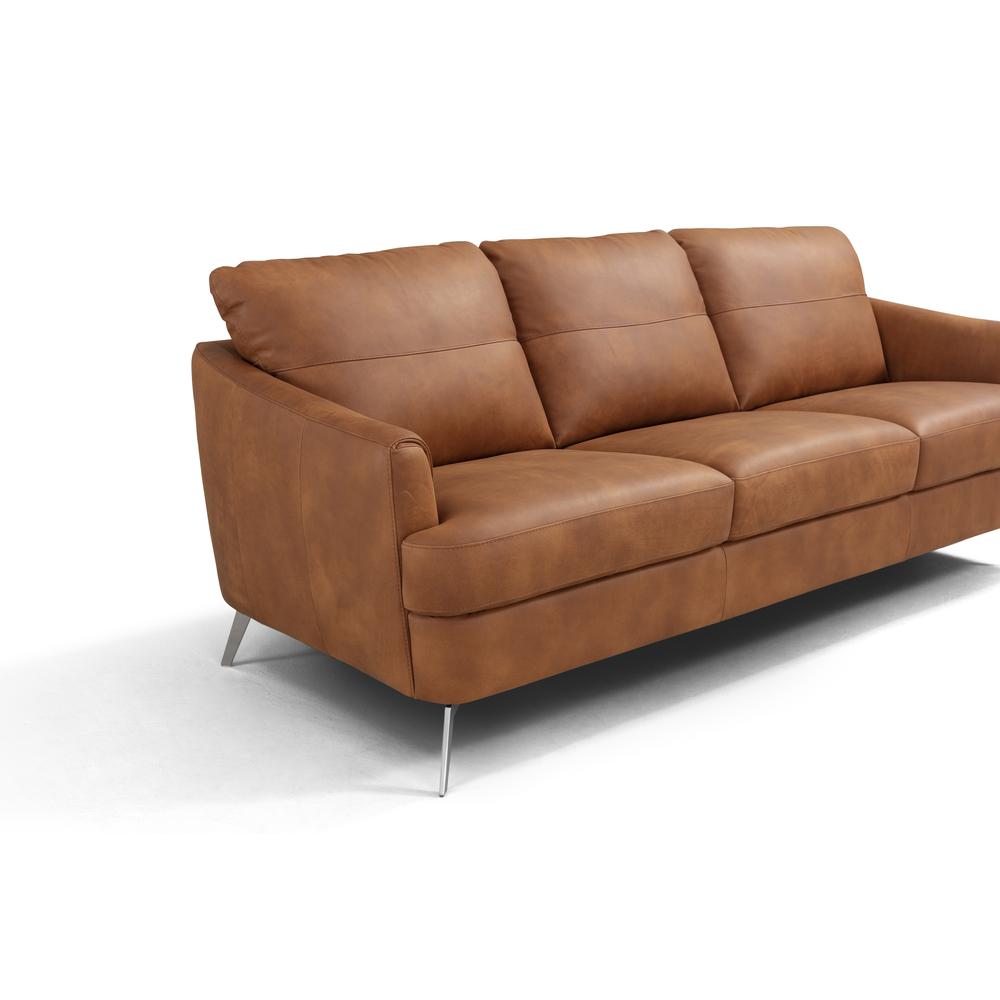 Safi Sofa, Camel Top Grain Leather