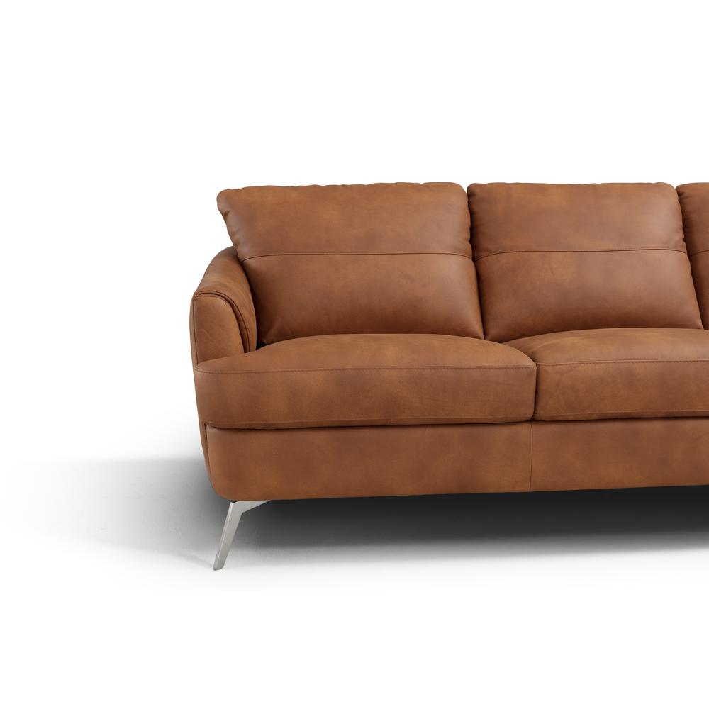 Safi Sofa, Camel Top Grain Leather