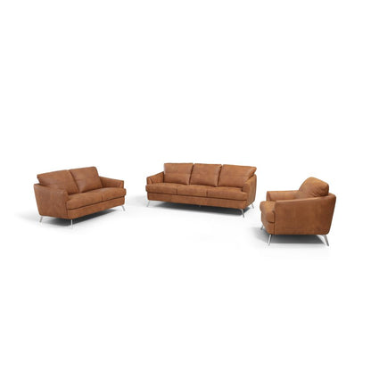 Safi Sofa, Camel Top Grain Leather