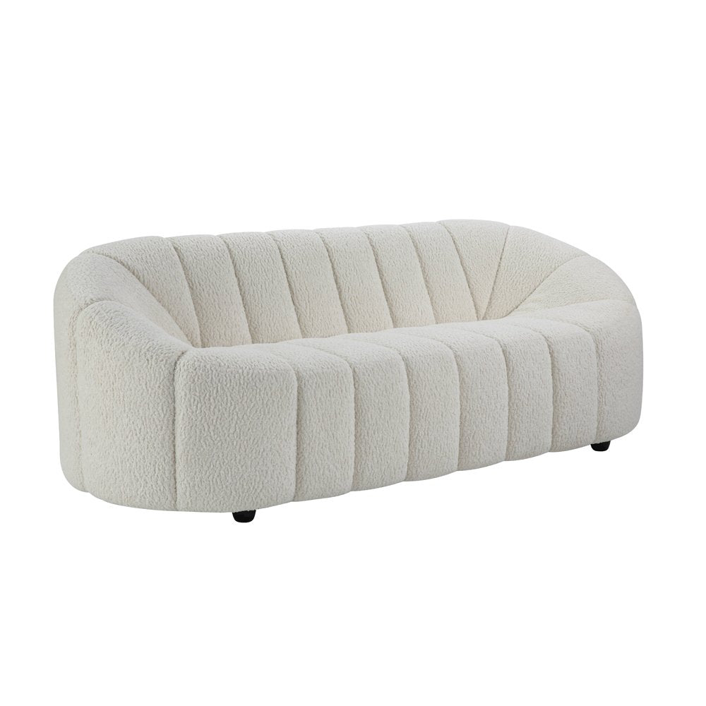 Osmash Sofa, White Teddy Sherpa