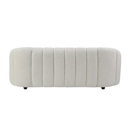Osmash Sofa, White Teddy Sherpa