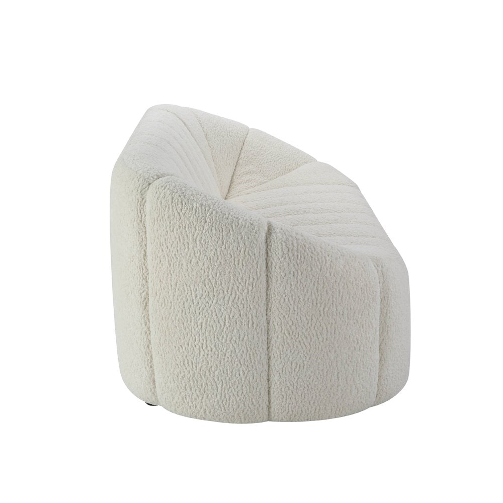 Osmash Sofa, White Teddy Sherpa