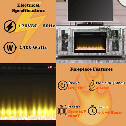 Noralie End Side Table 59"W