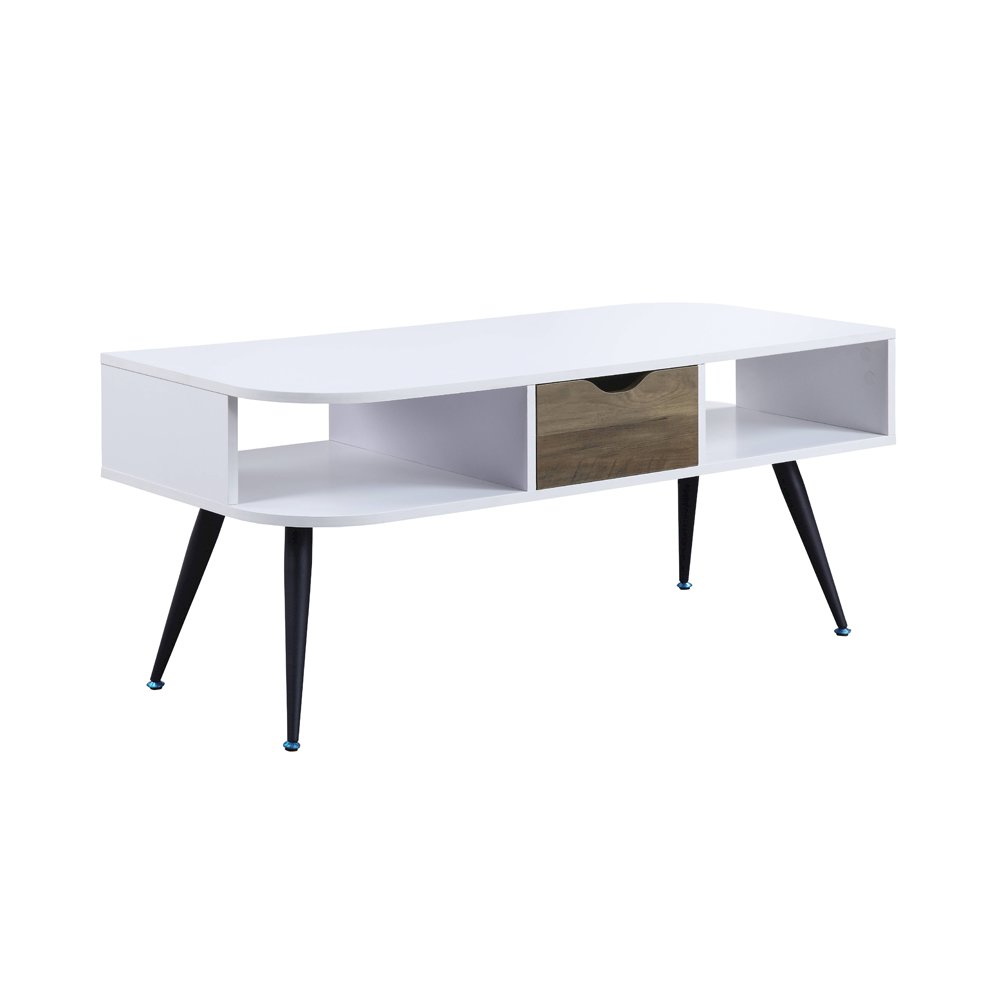 Halima Coffee Table, White & Black