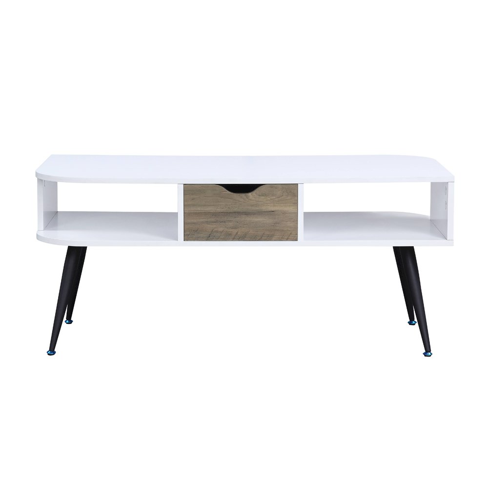 Halima Coffee Table, White & Black