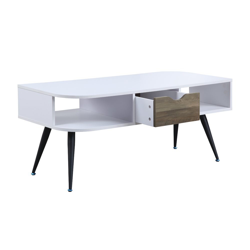Halima Coffee Table, White & Black