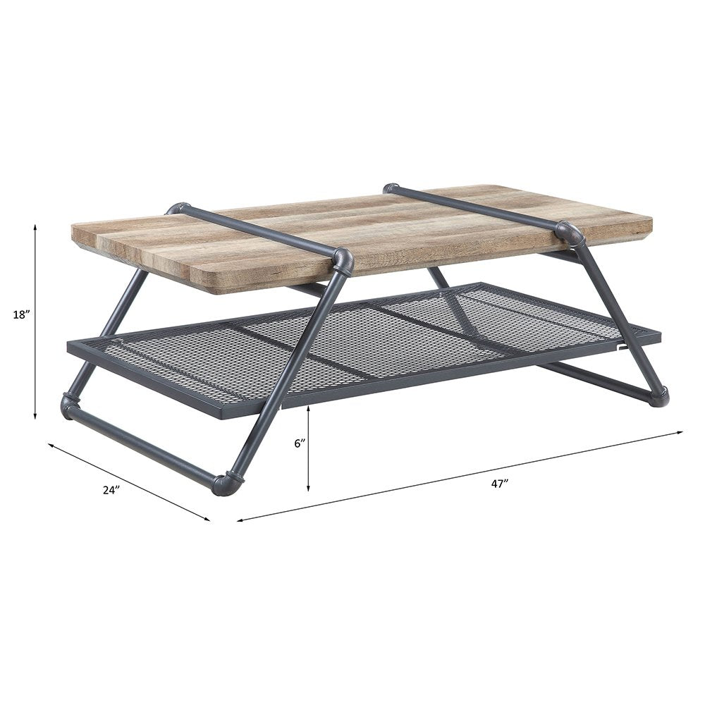 Brantley Coffee Table, Oak & Sandy Gray