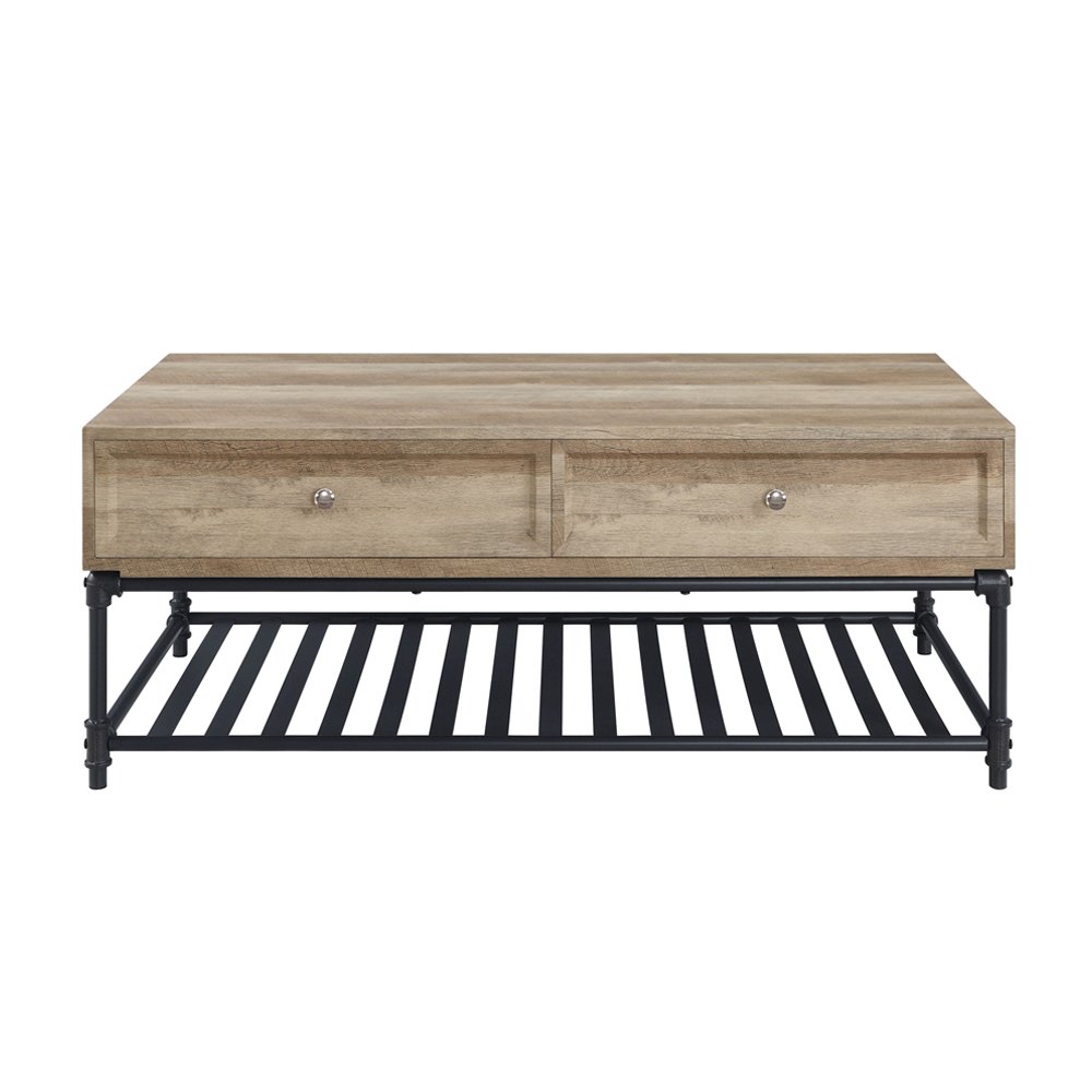 Brantley Coffee Table, Oak & Sandy Black