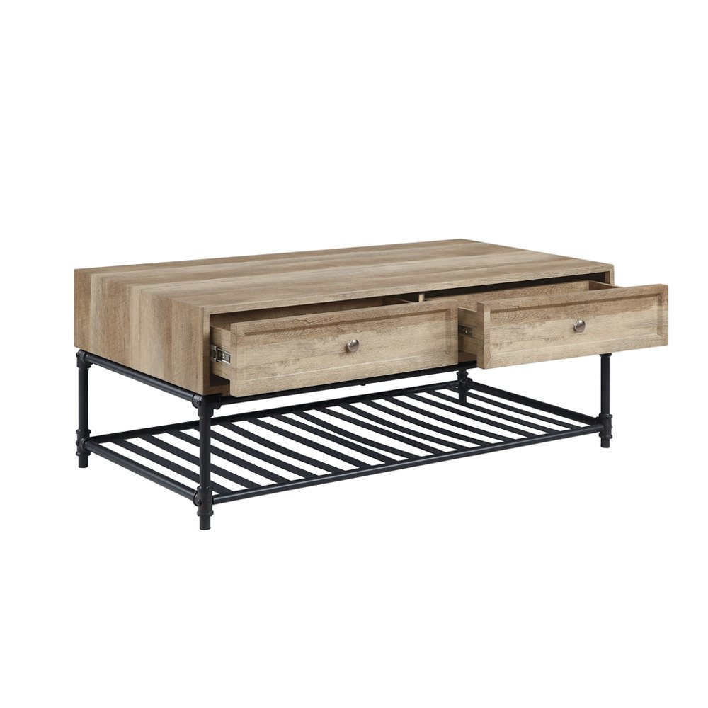 Brantley Coffee Table, Oak & Sandy Black