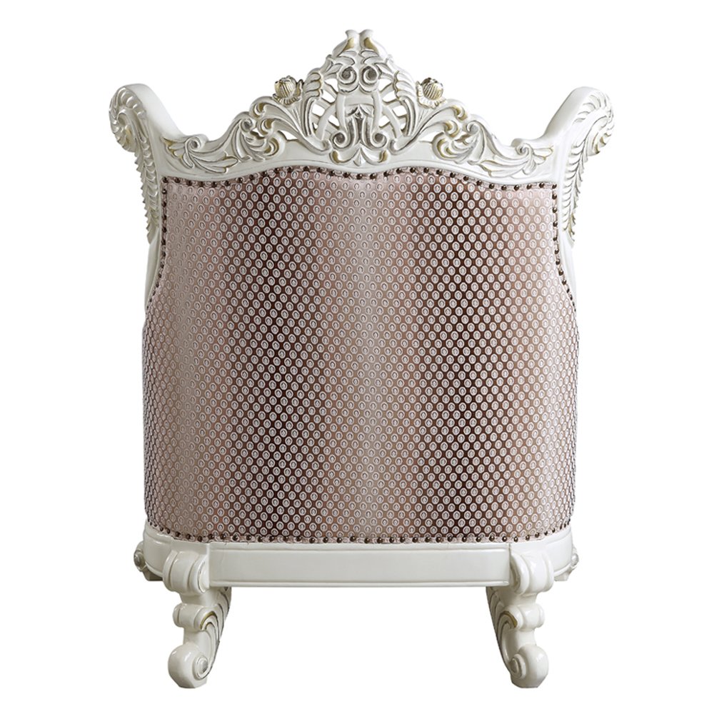 Vanaheim Chair w/Pillow, Fabric & Antique White