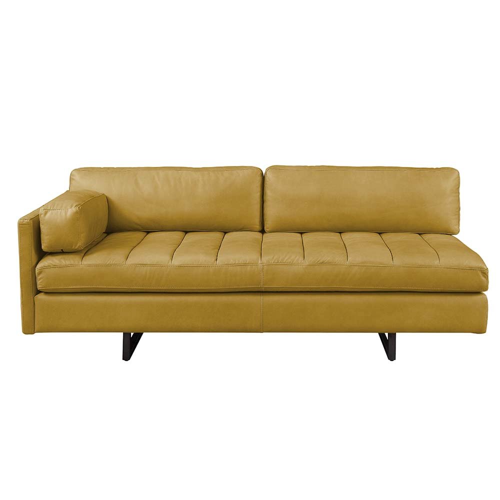 Radia Sofa w/Pillow, Turmeric Top Grain Leather