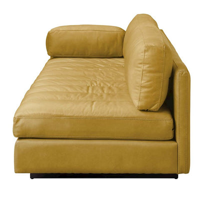 Radia Sofa w/Pillow, Turmeric Top Grain Leather
