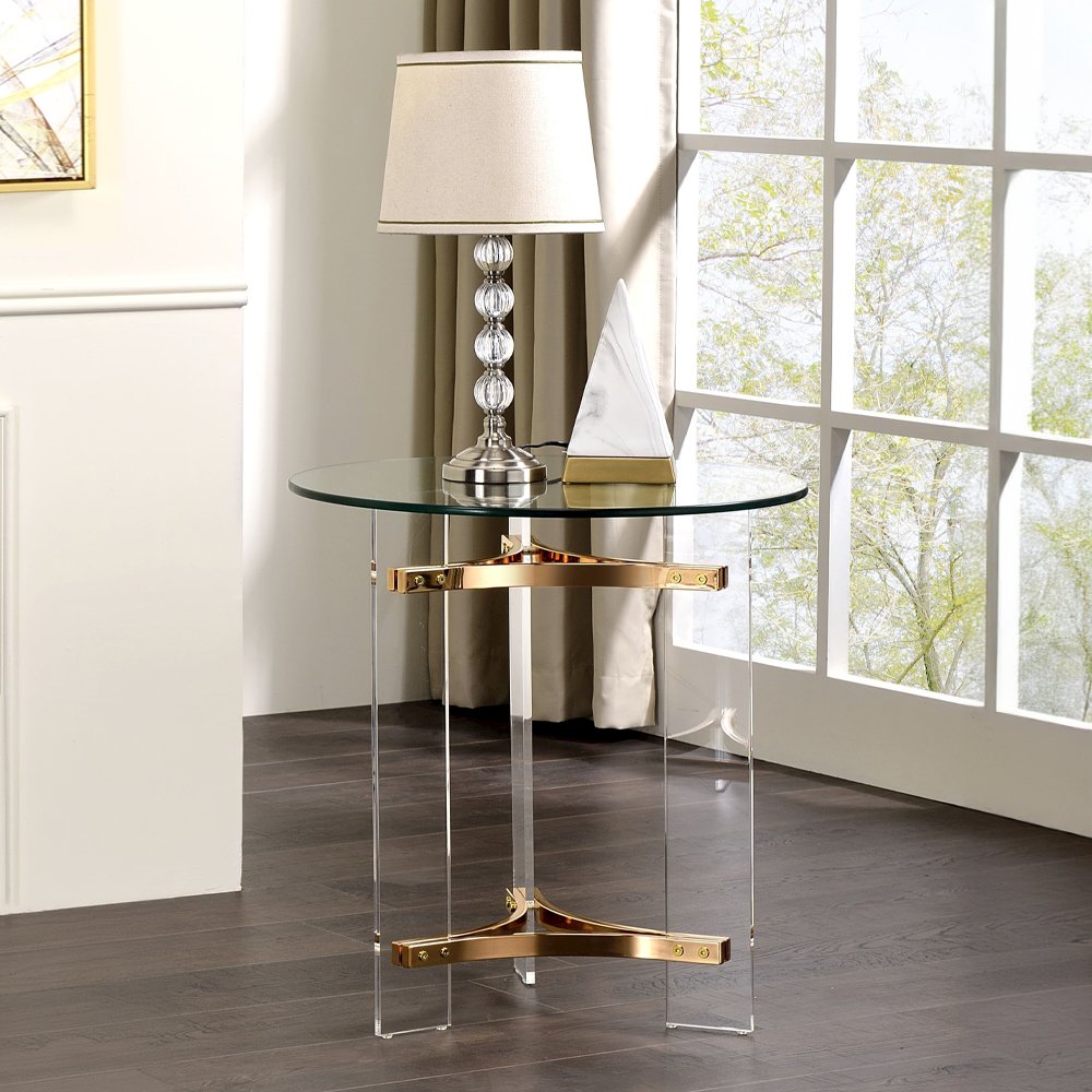 Sosi End Table, Gold