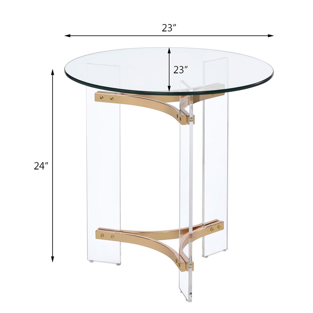 Sosi End Table, Gold