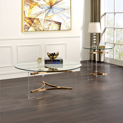 Sosi End Table, Gold