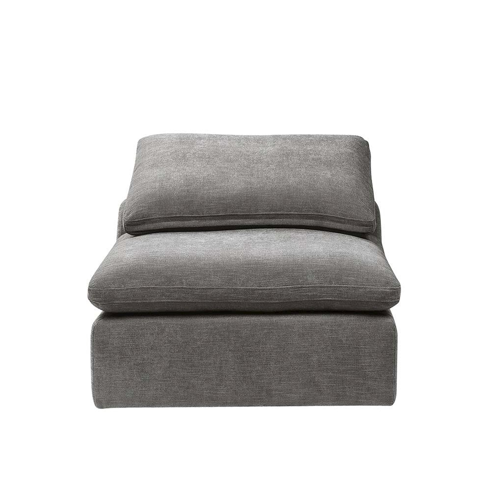 Naveen Modular - Armless Chair, Gray Linen