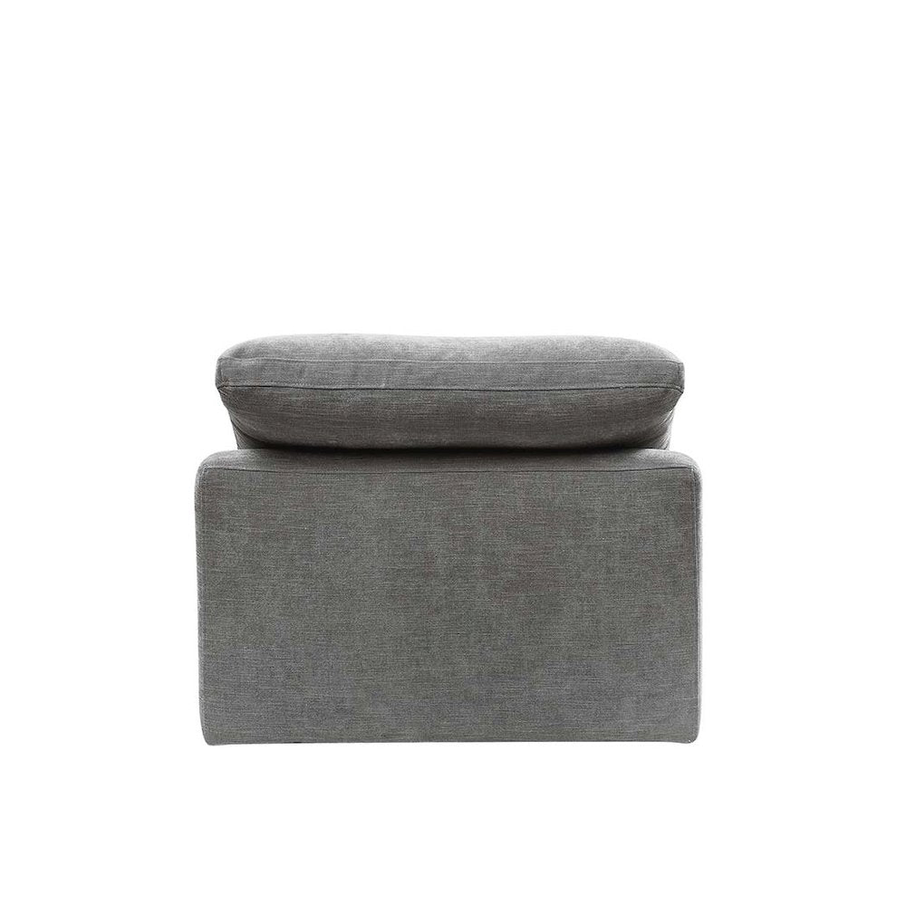 Naveen Modular - Armless Chair, Gray Linen
