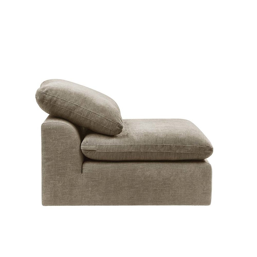 Naveen Modular - Armless Chair, Khaki Linen