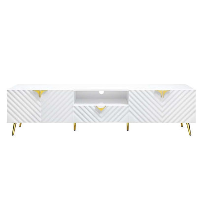 Gaines TV Stand, White High Gloss