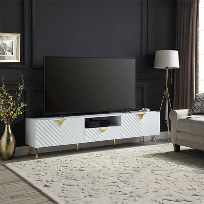 Gaines TV Stand, White High Gloss