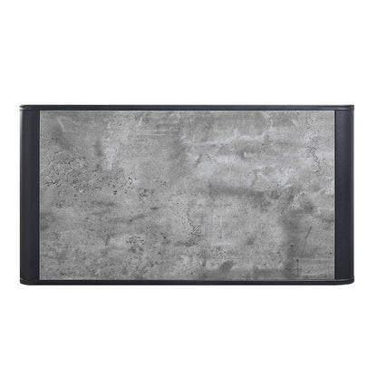 Raziela Coffee Table, Concrete Gray & Black