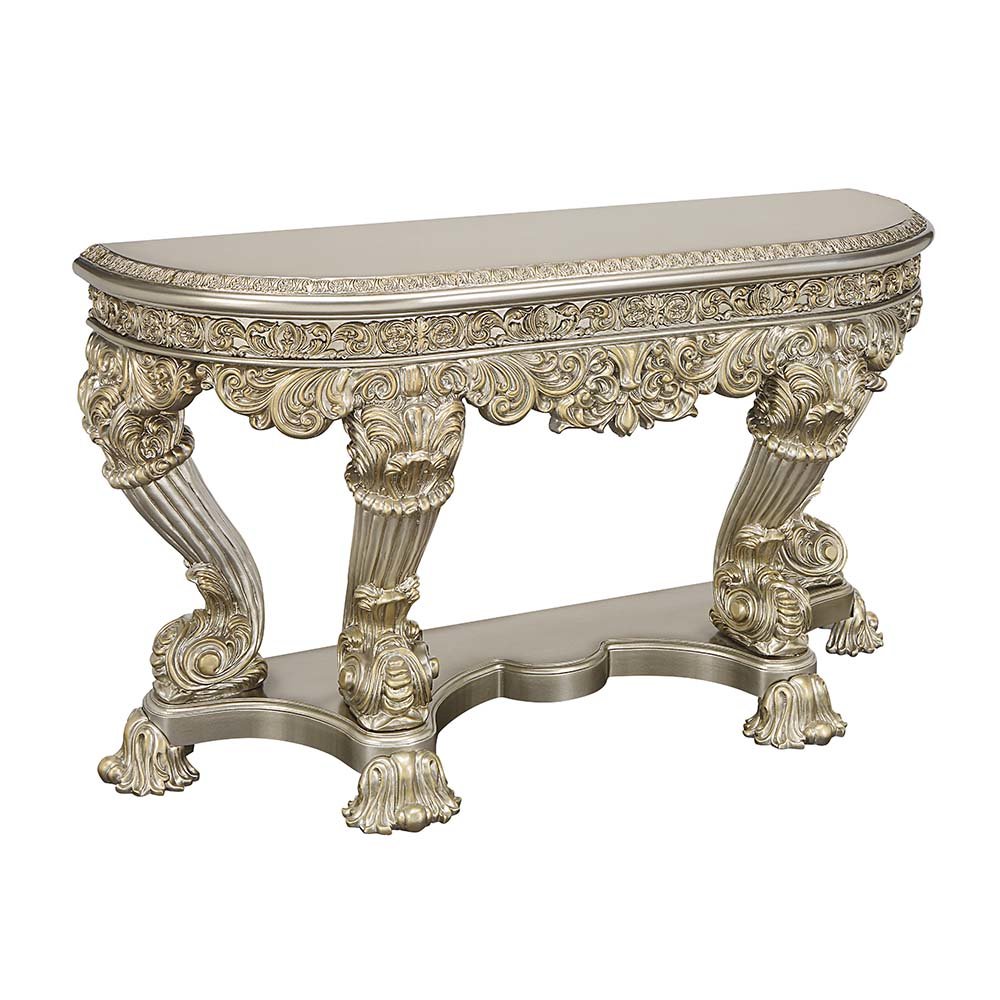 Danae Sofa Table, Champagne & Gold