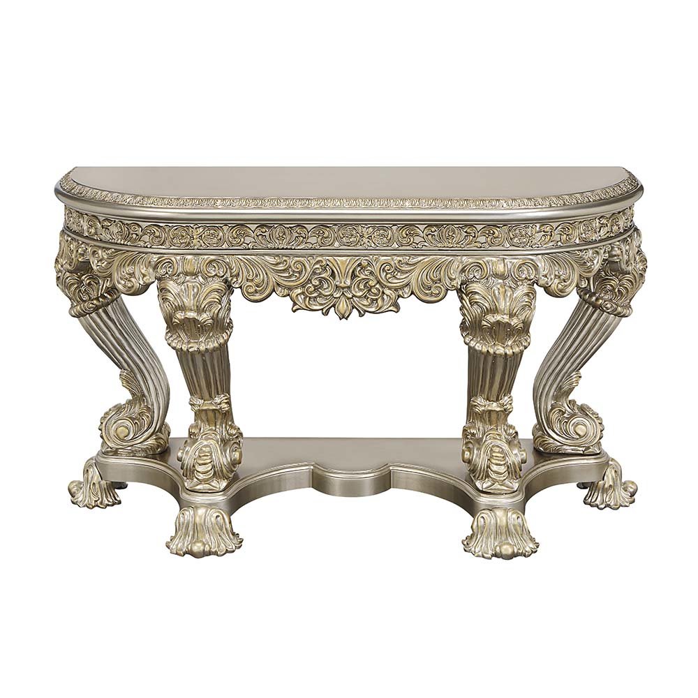 Danae Sofa Table, Champagne & Gold