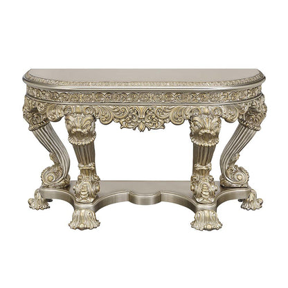 Danae Sofa Table, Champagne & Gold