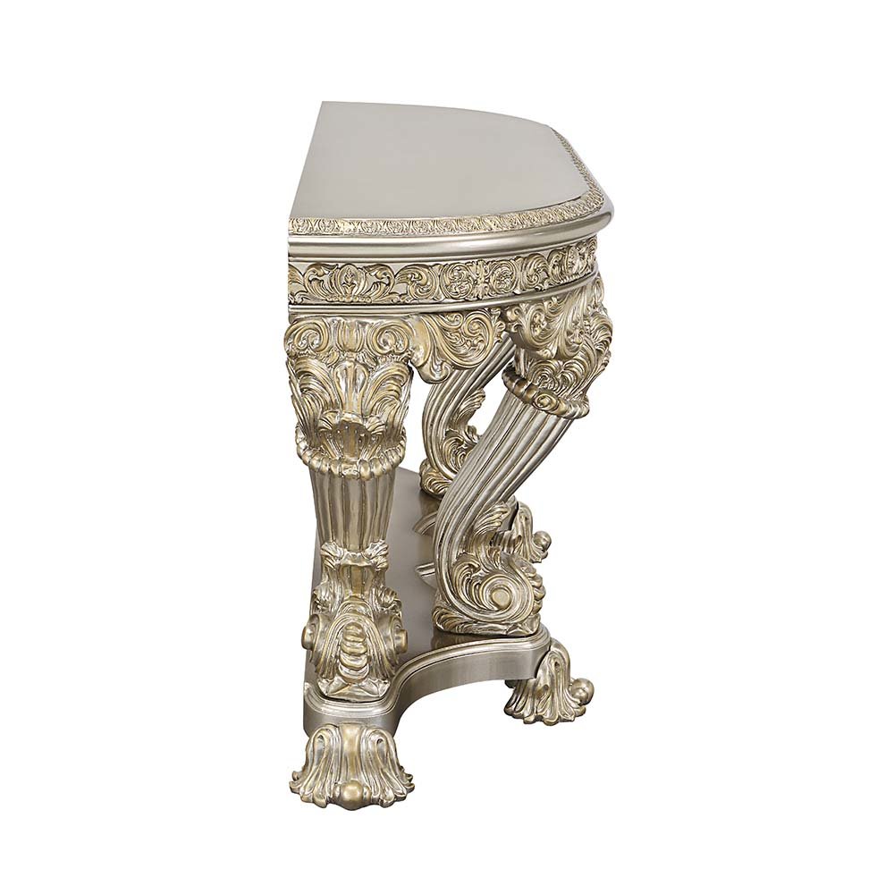 Danae Sofa Table, Champagne & Gold