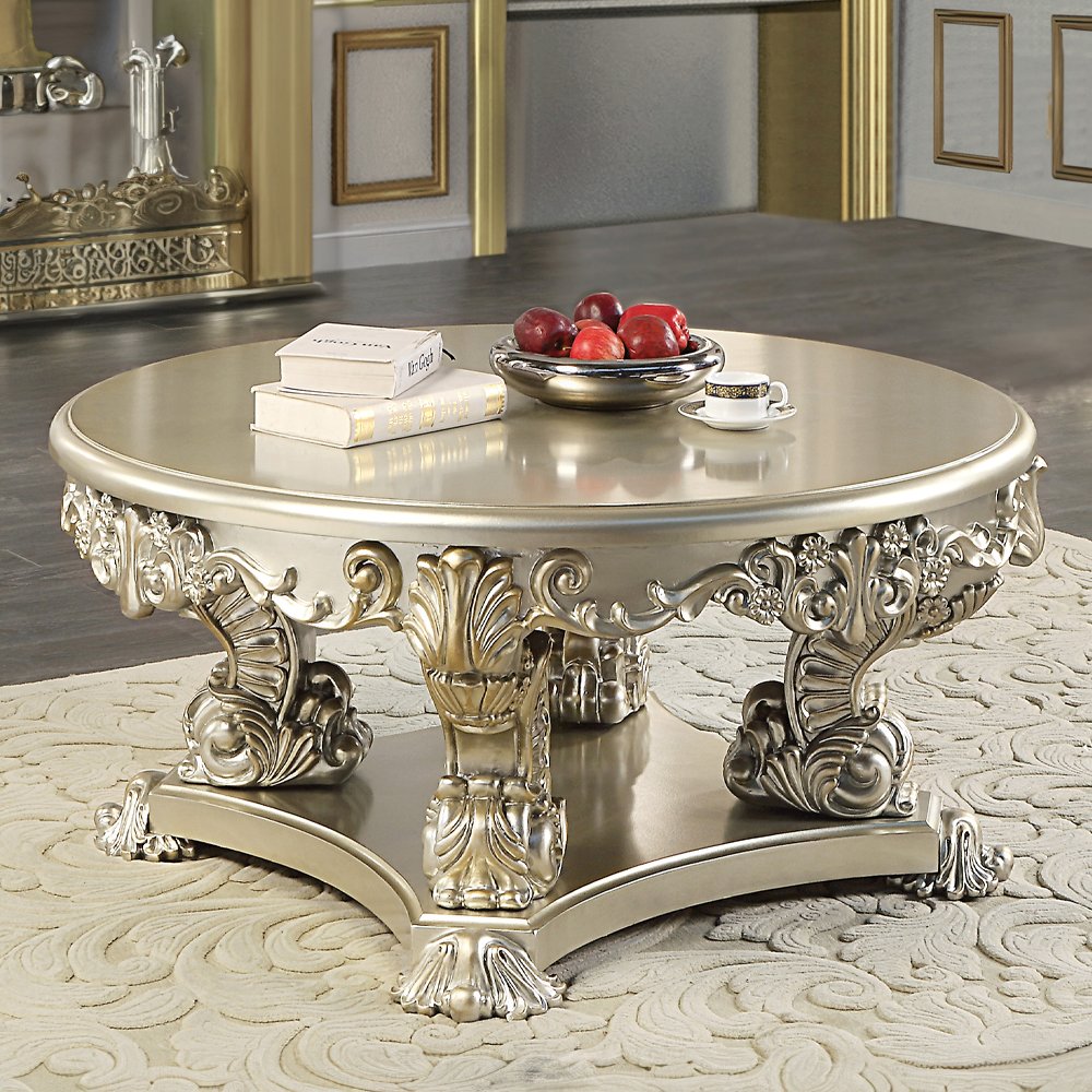 Sorina Coffee Table, Antique Gold
