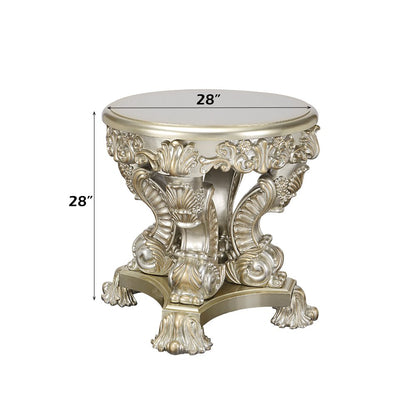 Sorina End Table, Antique Gold