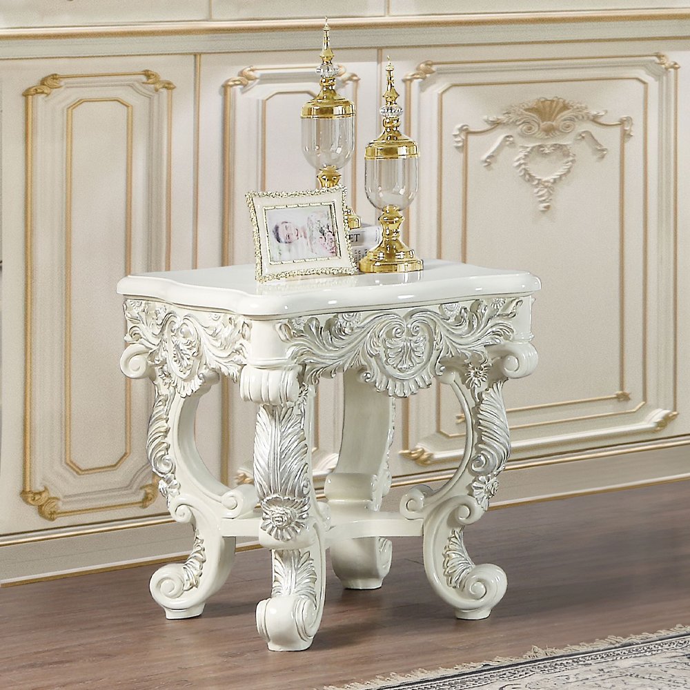 Adara End Table, Antique White