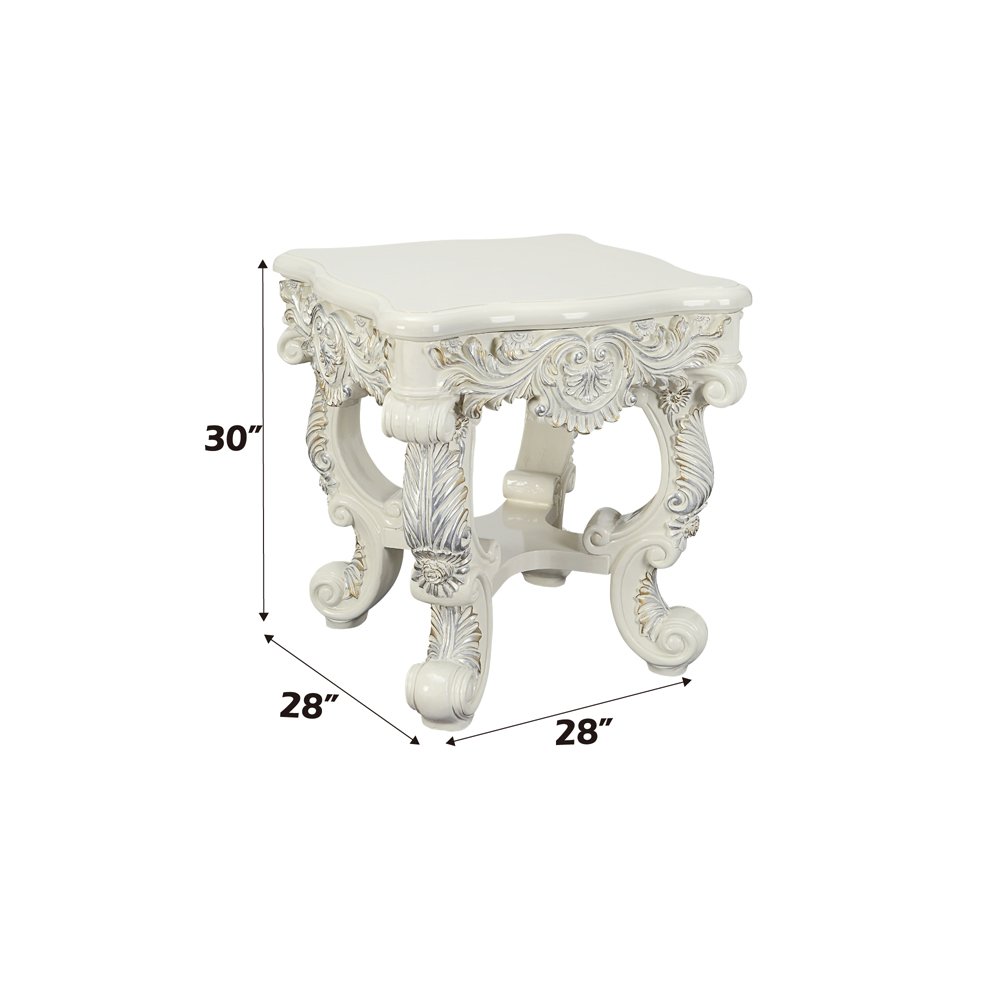 Adara End Table, Antique White