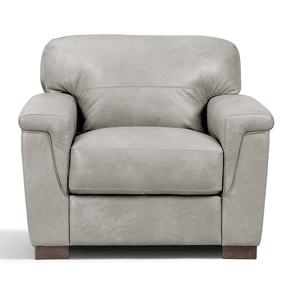 Cornelia Chair, Pearl Gray Top Grain Leather