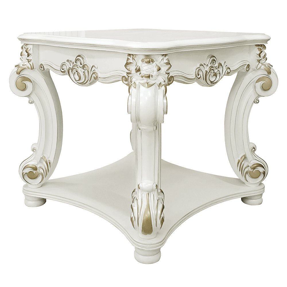 Vendome End Table, Antique Pearl