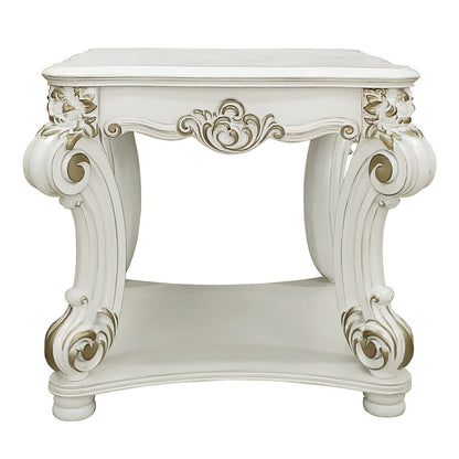 Vendome End Table, Antique Pearl