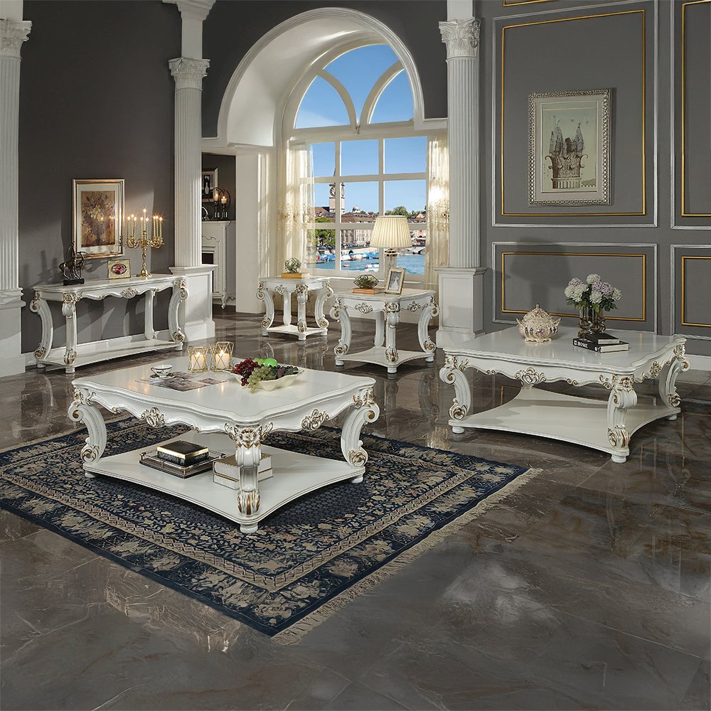Vendome End Table, Antique Pearl