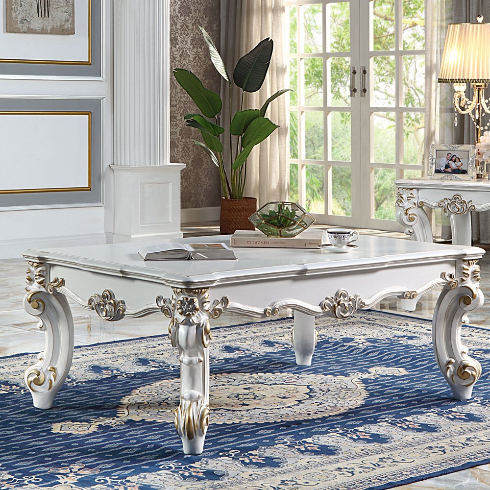 Vendome II Coffee Table, Antique Pearl