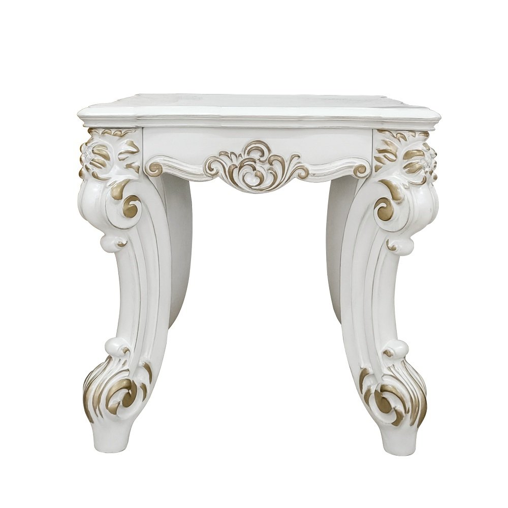 Vendome II End Table, Antique Pearl